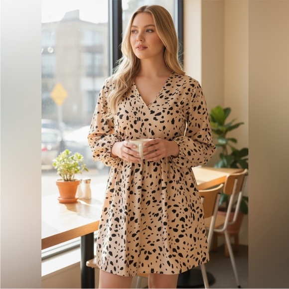 NEW•XL-1X•CREME DE LA CREME ELLA MINIMALIST CHIC DRESS - Picture 4 of 8